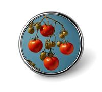 Round Badge Pin Funny Button Brooch Lapel Pins 1 Inch Fashion Hat Shirt Pin Ripe Tomatoes Tie Tack Pinback Buttons Badge Party Supplies Decor Badges For Clothing Coat Hat Dress For Men Women