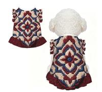 round badge S Pet Apparel for Small Dogs-Cute Summer Outfit for Puppy, Soft Breathable Pet Clothes for Cat
