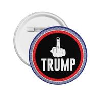 Round Badges,Fu-Ck Trump Anti Trump Button Pins Decor Buttons Badges Pins Women Men Pin Button Pins Brooch Pins For Men 1 PC