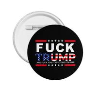 Round Badges,Fuck Trump Anti Trump Button Pins Decor Buttons Badges Pins Women Men Pin Button Pins Brooch Pins For Men 1 PC