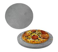 Round Baking Pizza Stone. Bread Making Stone.100% Natural Volcanic Stone Multi-Purpose Oven & BBQ, Grill. High Heat Retention. Serving Stone. (1.5x30cm)