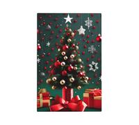 Round Ball Christmas Tree Unbreakable Polycarbonate Switch Plate-Modern 1 Gang Light Cover for Home Office with Matching Screws