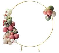 Round Balloon Arch Kit with Base - 59in Wedding Backdrop Stand for Outdoor Events Graduation Birthday Parties - Balloon Hoop Stand Perfect for Celebrations