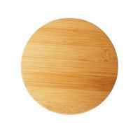 Round Bamboo Coaster Placemats, 15cm Diameter, Wooden Tray Pad for Tea Cups, Tableware Mug Mat, Eco-Friendly Drinkware Holder, Set of 4