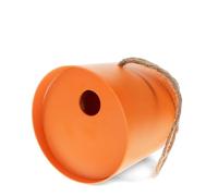 Round Bamboo Fibre Birdhouse - Orange