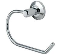 Round Bar Bathroom Toilet Roll Holder On Rose Concealed Fix Polished Chrome