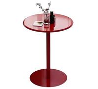Round Bar Height Cocktail Table Bistro Pub Table with Metal Base, Negotiation Side Table, Space Saving Home Cafe Dinner Room Compact Furniture Table Small Side End Table (Size:60x72cm)