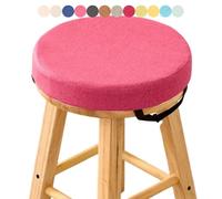 Round Bar Stool Cushions with Ties 11/12/14/16/17/19" Indoor Outdoor - Chair Cushion Non-Slip Seat Pad High-Density Foam Chair Pads with Zipper(A9,11x2inch)