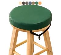 Round Bar Stool Cushions with Ties 11/12/14/16/17/19" Indoor Outdoor - Chair Cushion Non-Slip Seat Pad High-Density Foam Chair Pads with Zipper(A14,14x3inch)