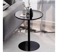 Round Bar Table, High Top Pub Bistro Wine Counter, Coffee Drink Table, Outdoor Accent End Tables, Circular Cocktail Bistro Table for Kitchen Dining, Living Room, Easy to Assemble(70x70x104cm)