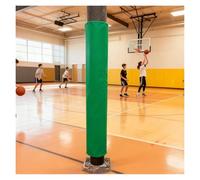 Round Basketball Hoop Pole Pad, Wrap Around Protector Cover for Metal Column Support Posts in Garage Basement Gym Playground Court