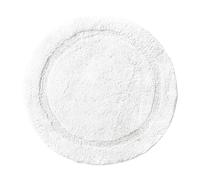 Allure Bath Fashions Round Bath Mat Non-Slip - White, White