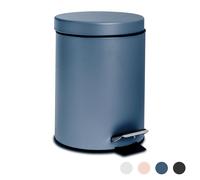 Round Bathroom Pedal Bin - 3 Litre - Matt Blue