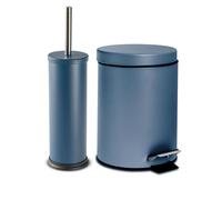 Round Bathroom Pedal Bin - 3 Litre - Matt Blue