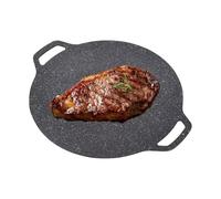 Round BBQ Baking Tray, Kitchen BBQ Grill | Round Frying Tree Crepe Baking | Bonfire Cookware Multipurpose Kitchen Cooking Tool for Seafood, Steak