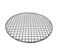 Round BBQ Grill Mesh, Steel Mesh Barbecue Net, Multi-Purpose Barbecue Racks Tray Stainless Steel Cross Wire Round Steaming Cooling Rack (28 cm)