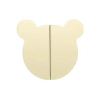 Round Bear Head Furniture Handles Concise Style Aluminium Alloy Color Handles for Cabinets(Yellow)