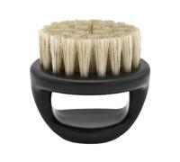 Round Beard Brush - Shaping with Vintage Boar Bristles Handle, Delicate Hairstyles Tool, Men's Grooming Accessory | Easy Application Oil or Conditioner, Home Use Co