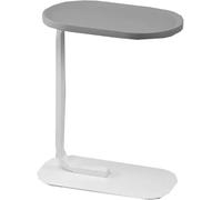 Round Bedside Table with Flip-Top Tray for Snacks, Drinks, and TV Viewing in Living Room or Bedroom