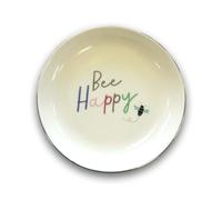 Round Bee Happy Ceramic Trinket Tray Dish Decorative Gift for Her LKTT001 by LK