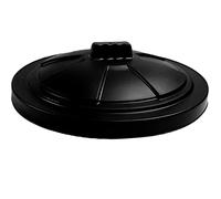 Round Bin Lid for 80L 85L Dustbin Waste Rubbish Trash Can Lid - Heavy Duty Black