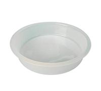 Round Bird Bath Plastic Bird Basin For White Outdoor Garden Decor Wildlife Oasis- 1 PC