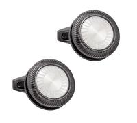 Round Black Copper Cufflinks with Electroplating Men's french Shirt Cuff Links