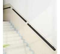 Round Black Stair Railing il, Indoor Outdoor Stainless Steel Support Bar, Bathroom Hallway Grab Rail, 510cm Length - Safe & Stylish Staircase Accessories