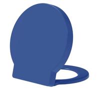 Round Blue Toilet seat