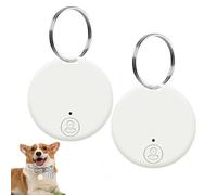 Round Bluetoo-th Anti-Lost Device, 2 Pieces Portable Wireless Pet Anti-Lost Device, Tracking Devices For Phones, Key Finder Locator, Mobile Smart Anti Loss Device For Wallet, Dog,Cellphone