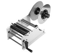 Round Bottle Labeling Machine, Adjustable Manual Label Applicator for Food Catering Daily, 20-40Times/Minute, Width 10-150mm Length 10-300mm Label