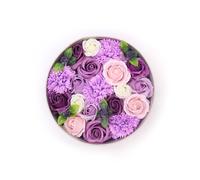 Round Box - Lavender Rose & Carnation
