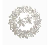 Round Branch Garland Die Cuts for Card Making, Lace Metal Cutting Dies for Paper Scrapbooking, DIY Stencils for Album Party Wedding Festivals Decoration