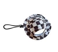 Round Brim Princess Visor Hat Pet Dog Mesh Porous Sun Hats with Ear Holes for Small, Extra Small Dog Teddy, Pug, Chihuahua, Shih Tzu, Yorkshire Terriers (Grid, S)