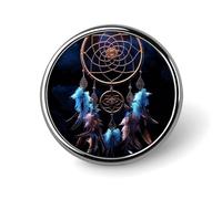 Round Brooch Fashionable Round Pins Dream Catcher Printed Brooch Is Designed for Women's Daily Use Valentine Pin Wedding Broach Pin