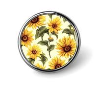 Round Brooch Pin Decoration Clothing Brooch Fashion Couple Owl Perch Tree Lapel Pin Decorative for Party Wedding Gift Women/men Gift, Circular, Aluminum, aluminum alloy