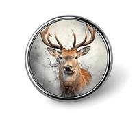 Round Brooch Pin Decoration Clothing Brooch Fashion Playful Panda Lapel Pin Decorative for Party Wedding Gift Women/men Gift, Circular, Aluminum, aluminum alloy