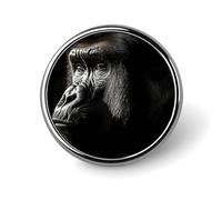 Round Brooches Dress Suit Accessories Lapel Pin A Little Camel Vintage Brooch Gifts for Women Men Souvenir, Circular, Aluminum, aluminum alloy