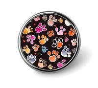 Round Brooches Dress Suit Accessories Lapel Pin African Animal Leopard Vintage Brooch Gifts for Women Men Souvenir, Circular, Aluminum, aluminum alloy