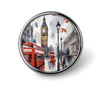 Round Brooches Dress Suit Accessories Lapel Pin Husky Dog Vintage Brooch Gifts for Women Men Souvenir, Circular, Aluminum, aluminum alloy