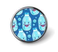 Round Brooches Dress Suit Accessories Lapel Pin Man Riding An Elephant Vintage Brooch Gifts for Women Men Souvenir, Circular, Aluminum, aluminum alloy