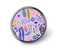Round Brooches Dress Suit Accessories Lapel Pin On A Park Bench Vintage Brooch Gifts for Women Men Souvenir, Circular, Aluminum, aluminum alloy