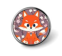 Round Brooches Dress Suit Accessories Lapel Pin Santa's Train Vintage Brooch Gifts for Women Men Souvenir, Circular, Aluminum, aluminum alloy
