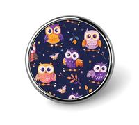 Round Brooches Dress Suit Accessories Lapel Pin Soft Plaid Pattern Vintage Brooch Gifts for Women Men Souvenir, Circular, Aluminum, aluminum alloy
