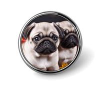 Round Brooches Dress Suit Accessories Lapel Pin World Map Vintage Brooch Gifts for Women Men Souvenir, Circular, Aluminum, aluminum alloy