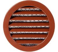 Diameter 160 mm Brown Aluminium Ventilation Grille Exhaust Grille Round Grille with Insect Net