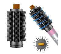 Round Brush Compatible with Shark Flexstyle - Upgraded Round Volumizing Brush for Shark Flex Style Attachment, Volumizing Bristles for Blow Dryer Styling, Smooth & Volume (black).