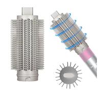 Round Brush Compatible with Shark Flexstyle - Upgraded Round Volumizing Brush for Shark Flex Style Attachment, Volumizing Bristles for Blow Dryer Styling, Smooth & Volume (white)