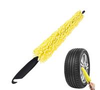 Round Brush - Rim and Tyre Brush for Car Detail Cleaning | Car Care Cleaning Accessories for Tyres, Rims, Gift for Him, Professional and Household Tools