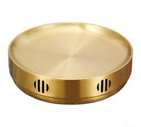 Round Buffet Server Stainless Steel for Party Gathering | Ethanol fuel compatible, flame-free safety, consistent warmth, round design, stainless steel build
